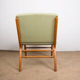 Set of 3 Danish armchairs, laminated beech and mahogany, model AX, Peter Hvidt.