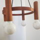 Vintage teak pendant light