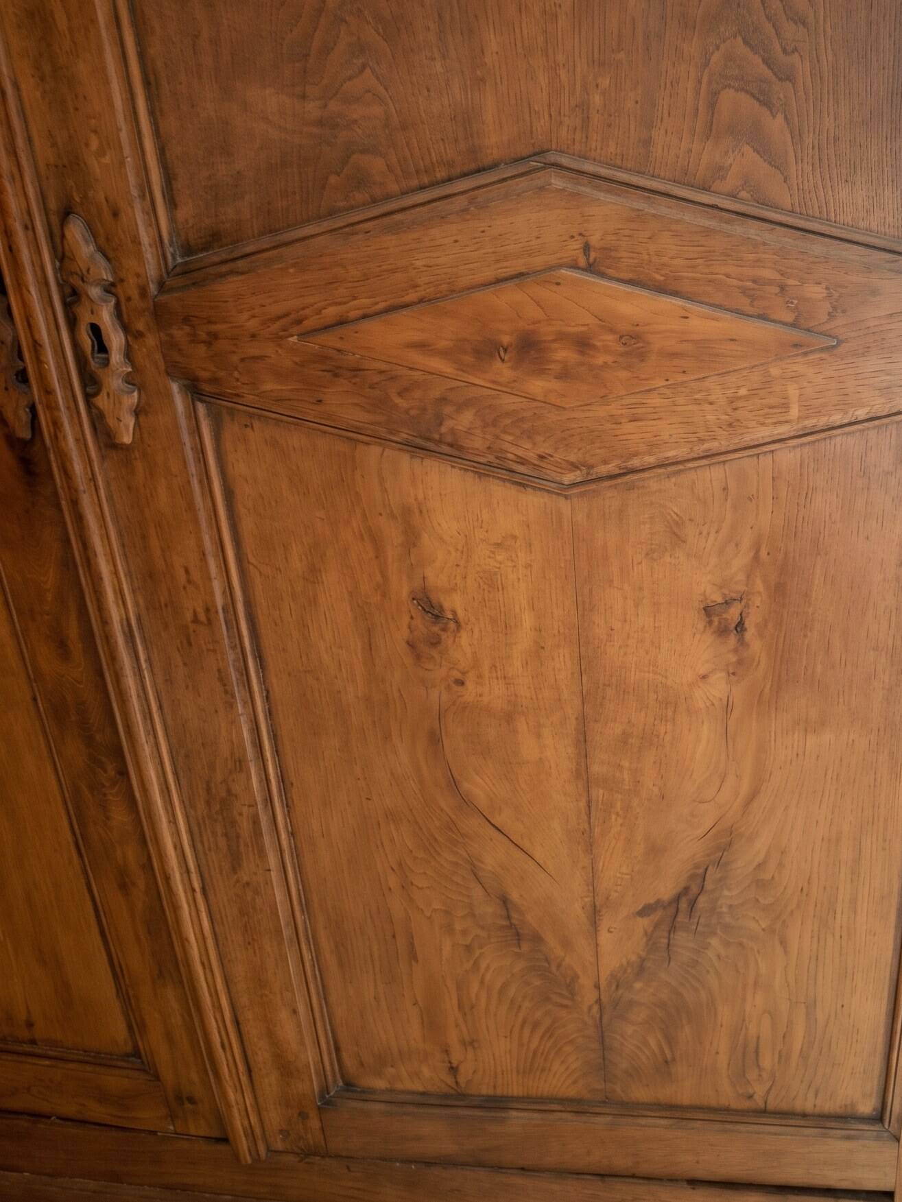 Antique solid walnut wardrobe