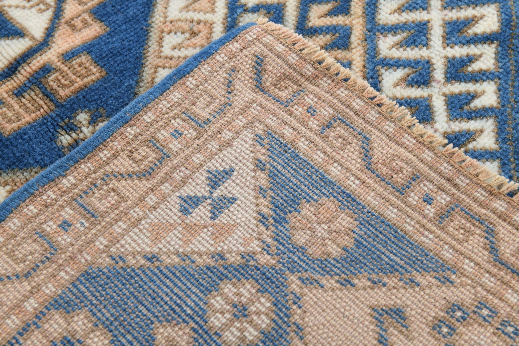 Medium Size Royal Blue Oushak Rug