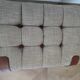 Unique-small vintage bench-ottoman-stool-colonial style - suitcase