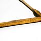 Metall wall mirror and matching shelf gold plated plated by Banci Firenze