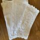 Set of 3 embroidered and openwork seviettes door