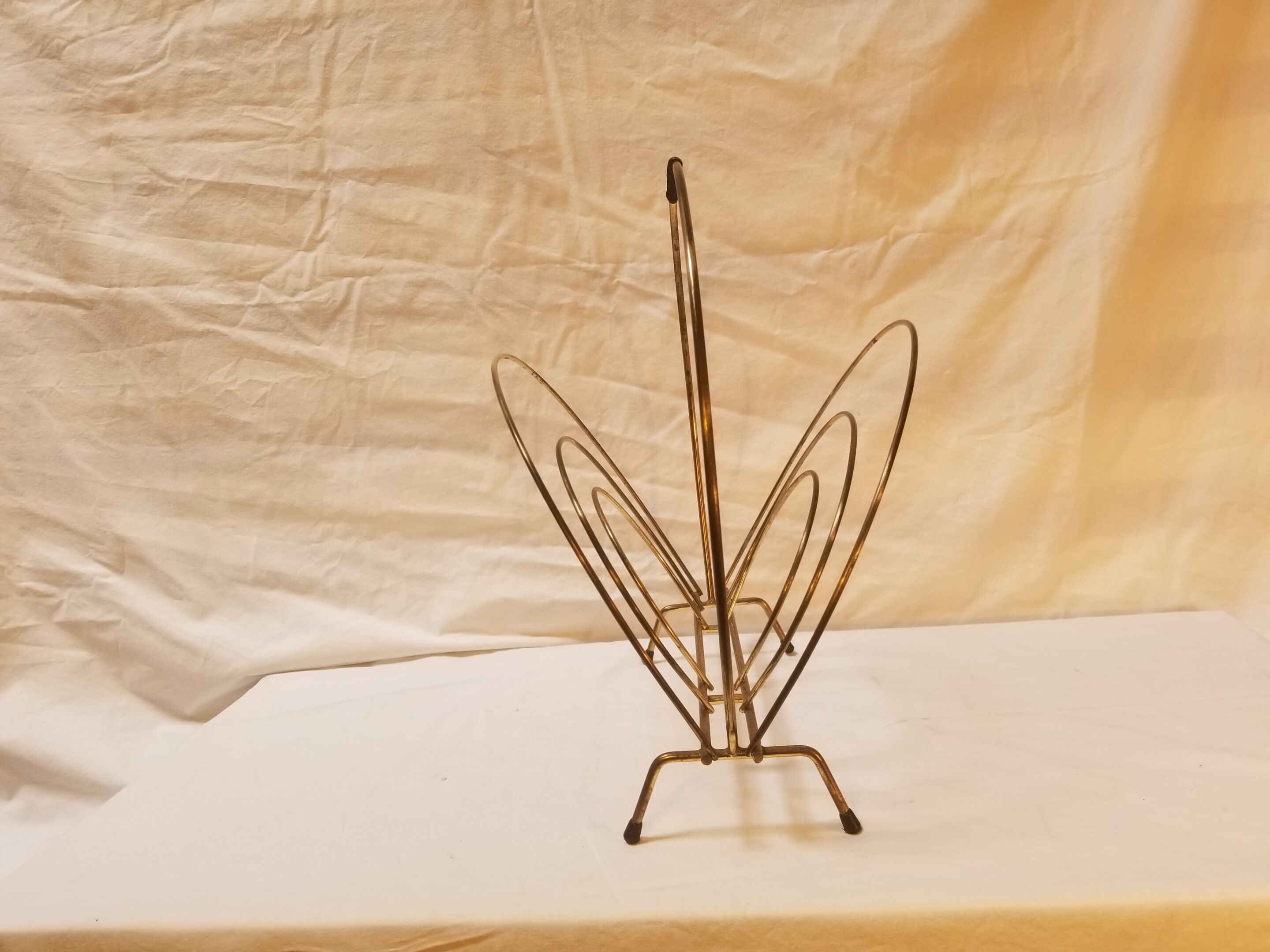 Magazine holder in brass - 50s-60s