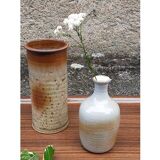 Potter's top cylinder vase in enamelled sandstone