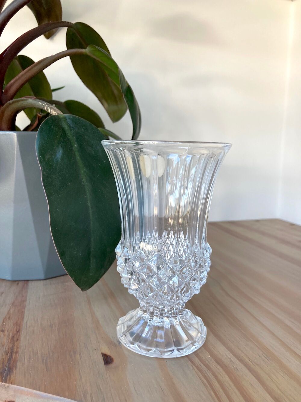 Tulip vase in Arques crystal