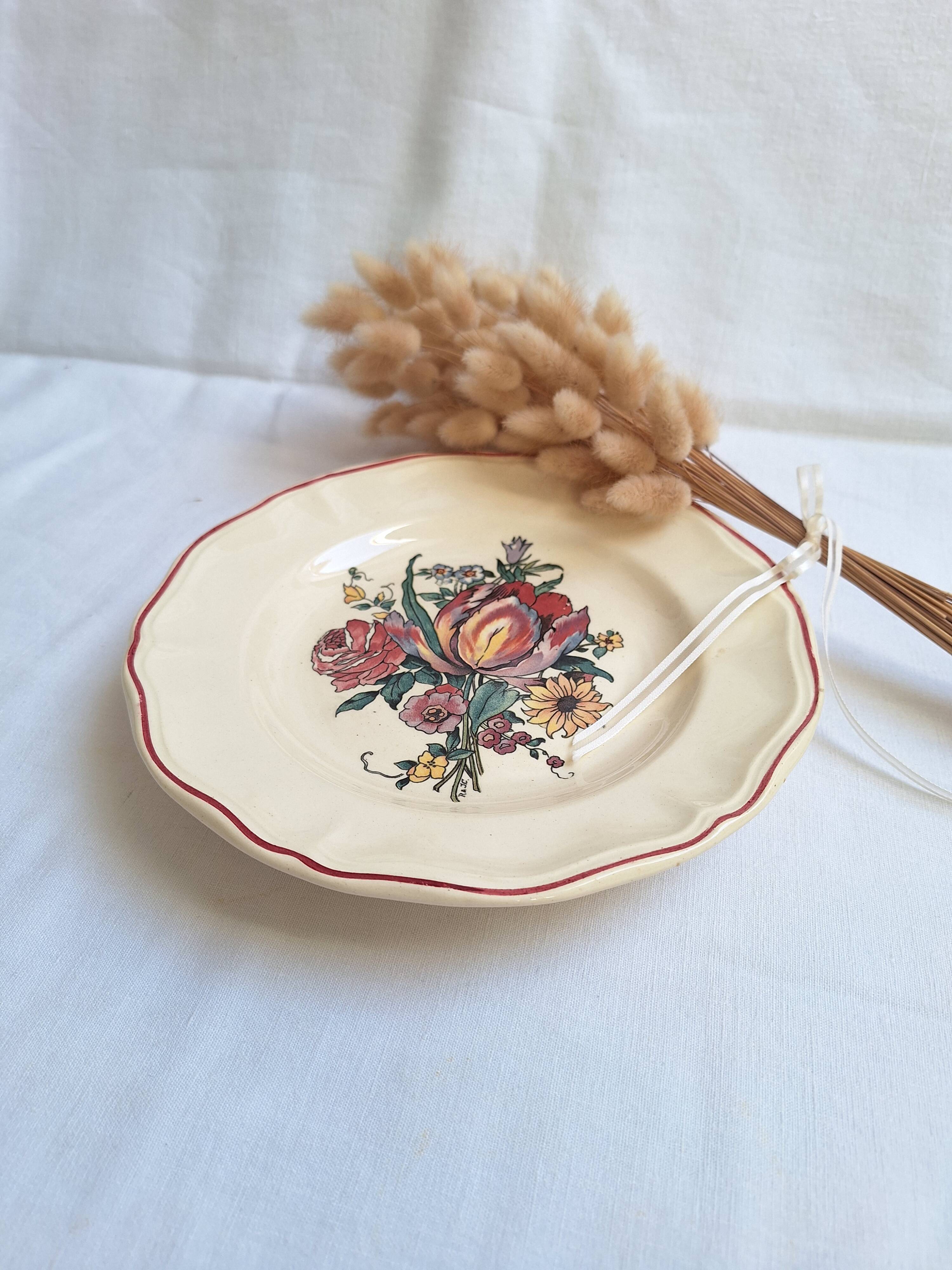 Stand / Compote dish Digoin Sarreguemines Model Loraine