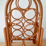 Rattan bottle holder