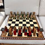 Wooden chess game