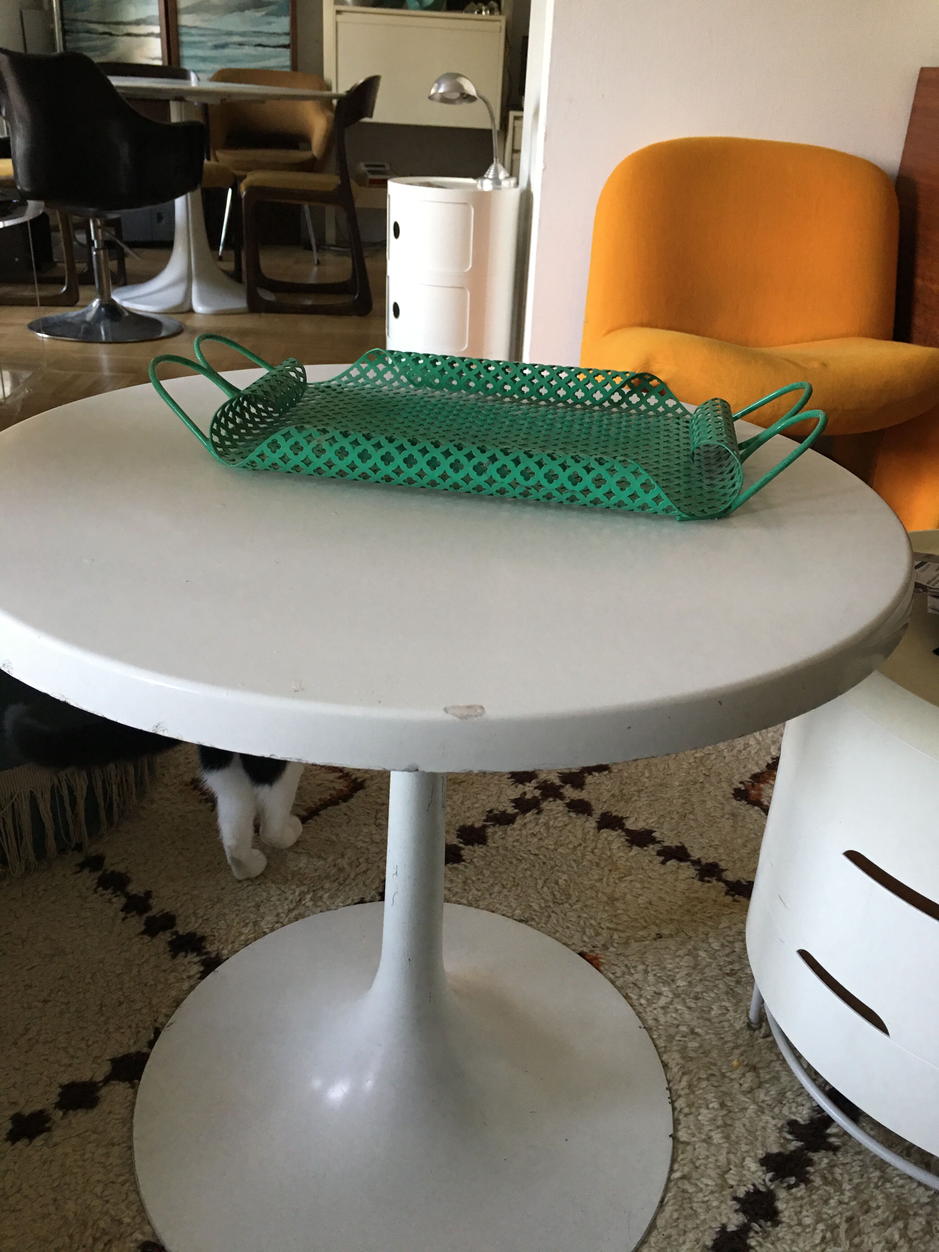 Mint perforated sheet metal tray