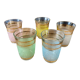 Lot de 5 verres à liqueur coloré