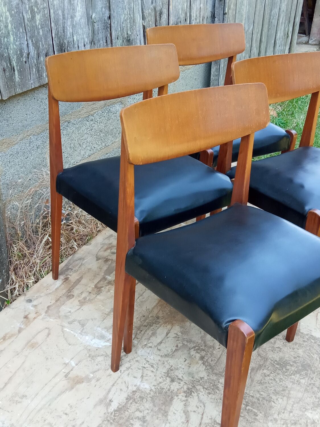 4 Scandinavian chairs from the 60s