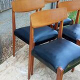 4 Scandinavian chairs from the 60s