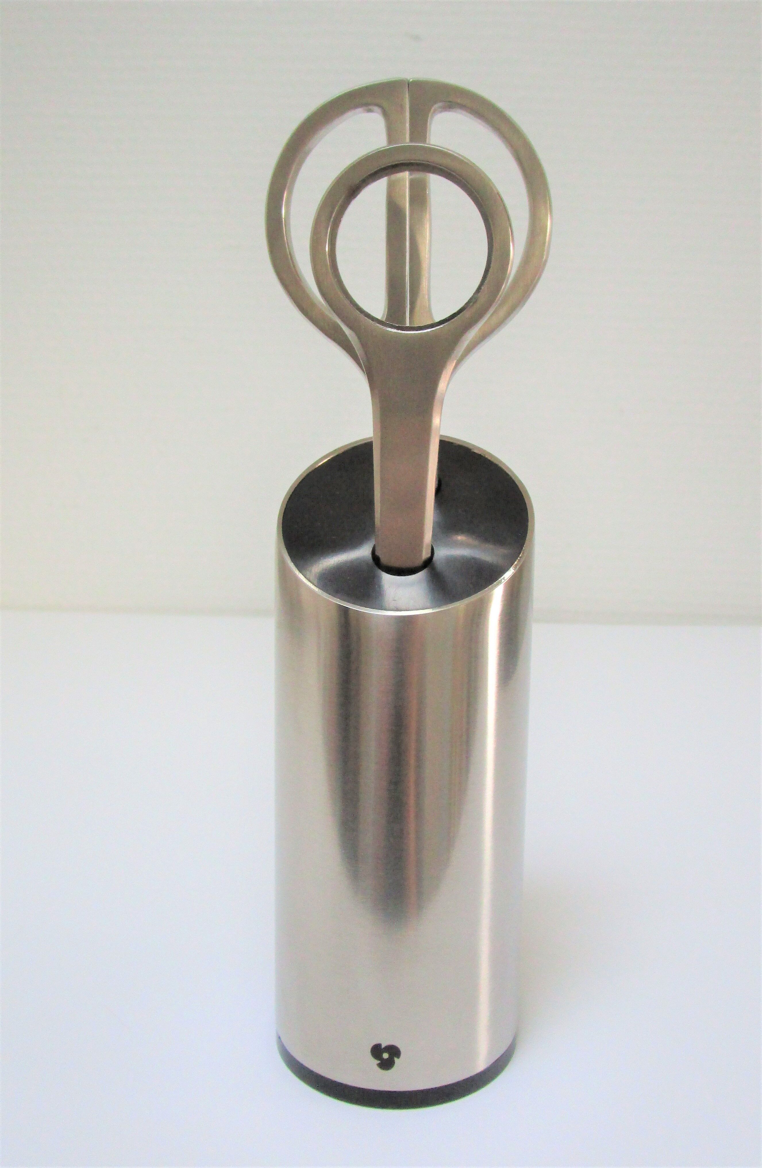 Stainless steel office set by Lerche Germany design 70s