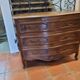 Curved oak chest of drawers in Louis XV style