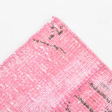 4x7 Soft Pink Vintage Patchwork Rug 225x123Cm