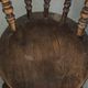 Set of 4 antique English wooden Windsor pub/bistro chairs from 19th century