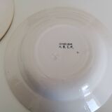2 hollow plates Terre de fer HBMC Guadeloupe decor