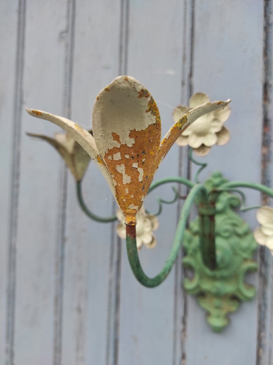Paire d’appliques murales vintage Français