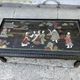 Chinese coffee table with mother-of-pearl and ivory stone inlays