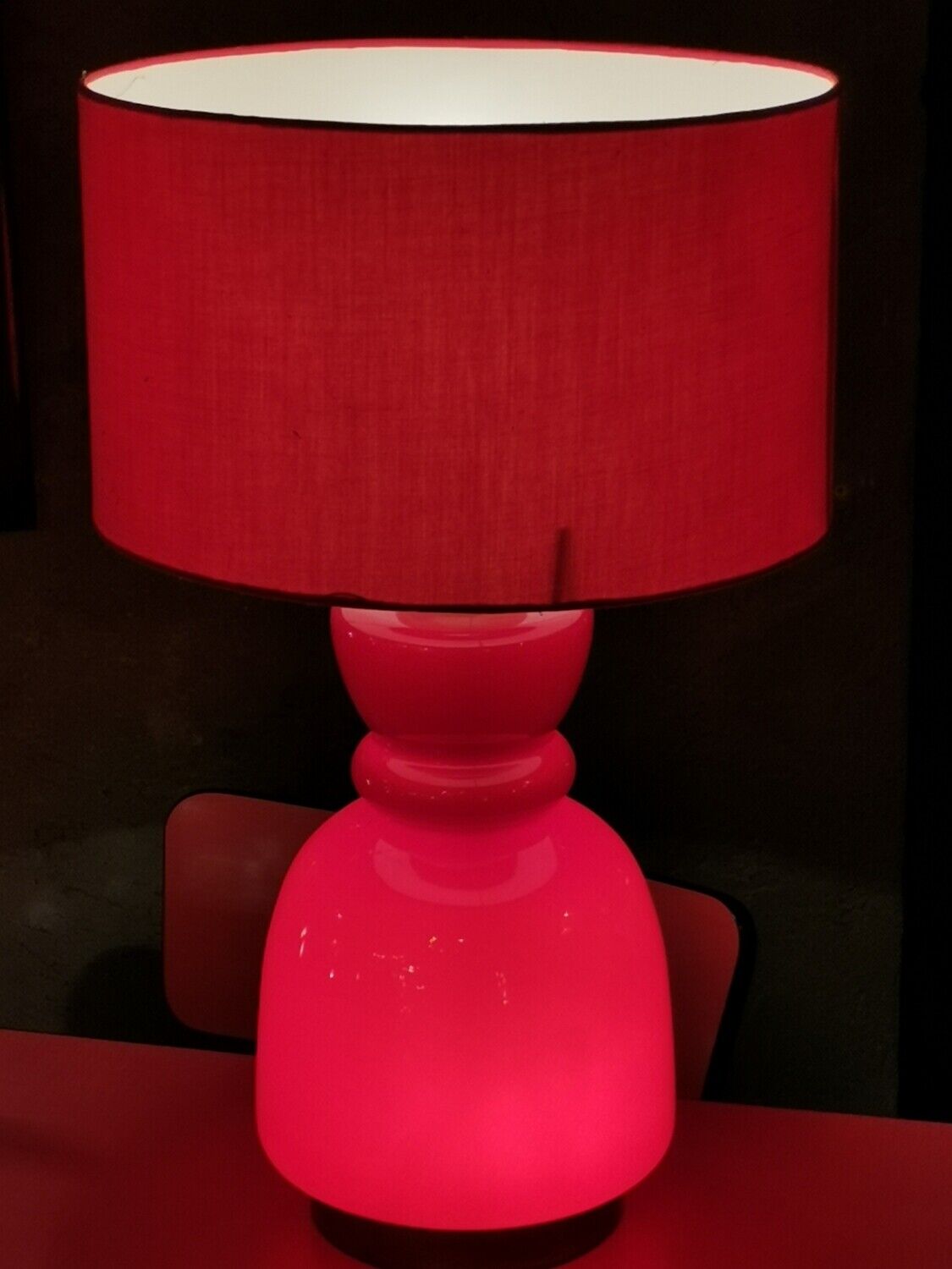 Vintage red double-ignition lamp