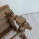 Small carved oak bench