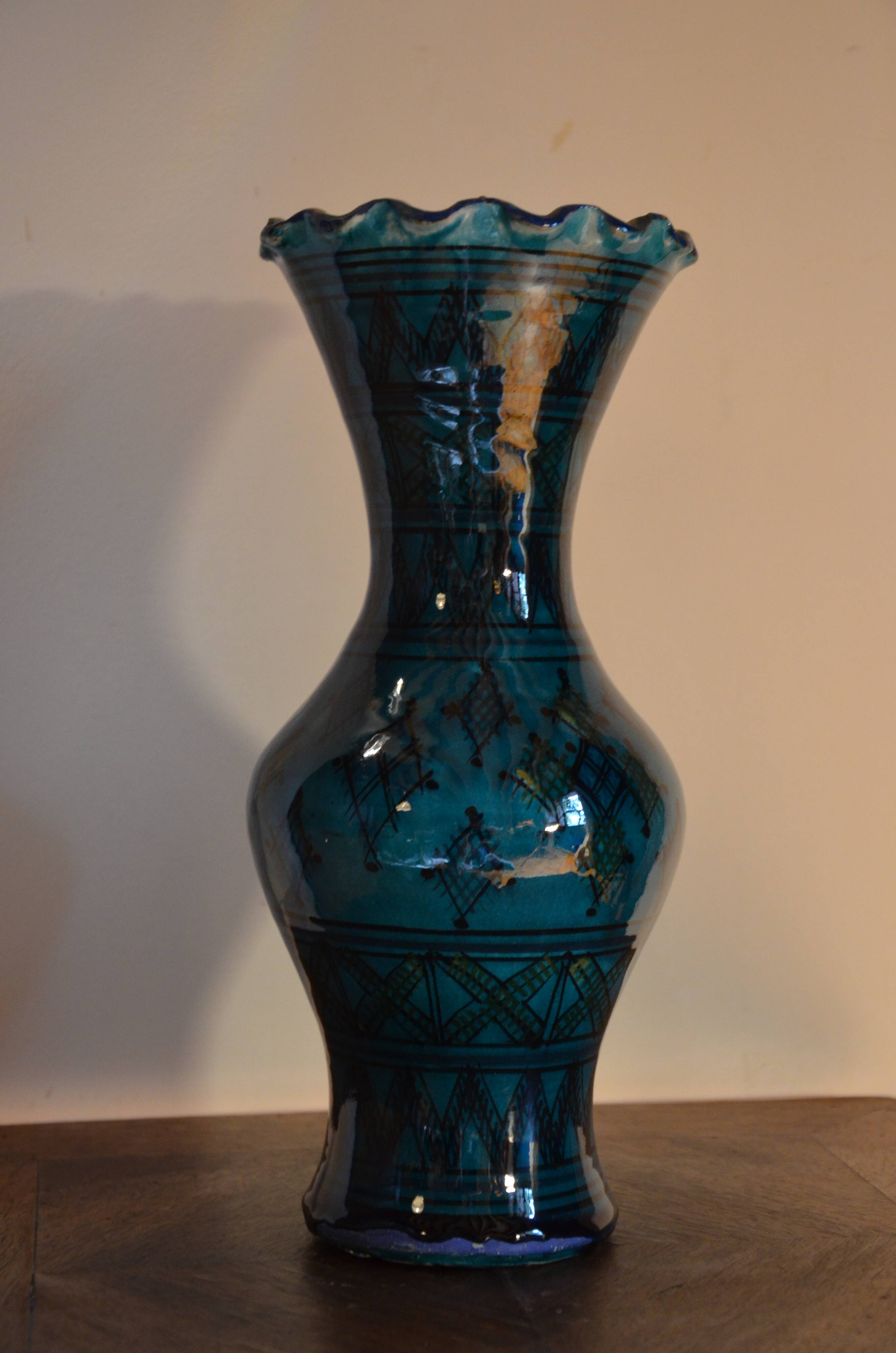 Moroccan Safi ceramic vase