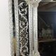 Venetian mirror to parecloses of the 1930s Murano glass 52 x 43 cm