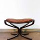 Falcon armchair and ottoman sound, Sigurd Ressell, 70s