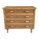 Rattan chest of drawers