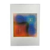 Lithographie numérotée en édition limitée de Victor Vasarely, années 1970