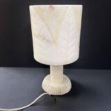 Italian brutalist lamp in alabaster from the 70s.