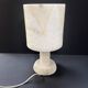 Italian brutalist lamp in alabaster from the 70s.