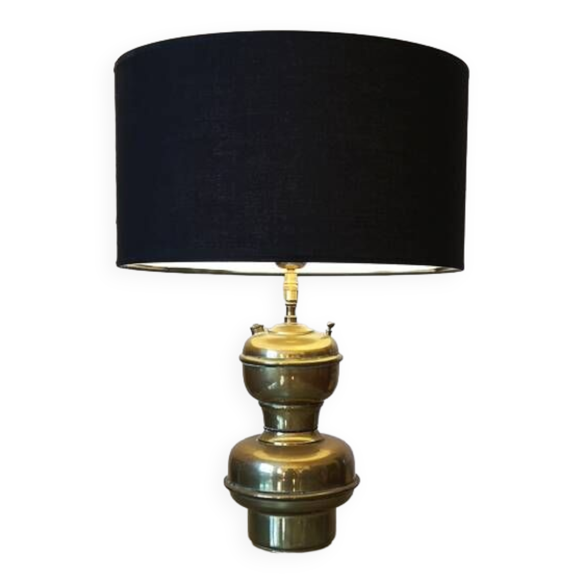 old brass acetylene lamp