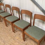 Kai Kristiansen Danish Teak Dining Chair K.S. Mobler Set of 6