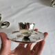 Silver-plated egg cup
