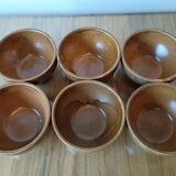 Set of 3 small vintage stoneware bowls from Digoin.