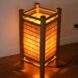 Lampe bambou toile Pier Import