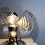 TA21 Futura wavy glass table lamp by Peill and Putzler 1960