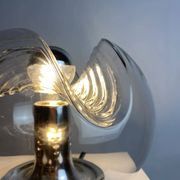 TA21 Futura wavy glass table lamp by Peill and Putzler 1960