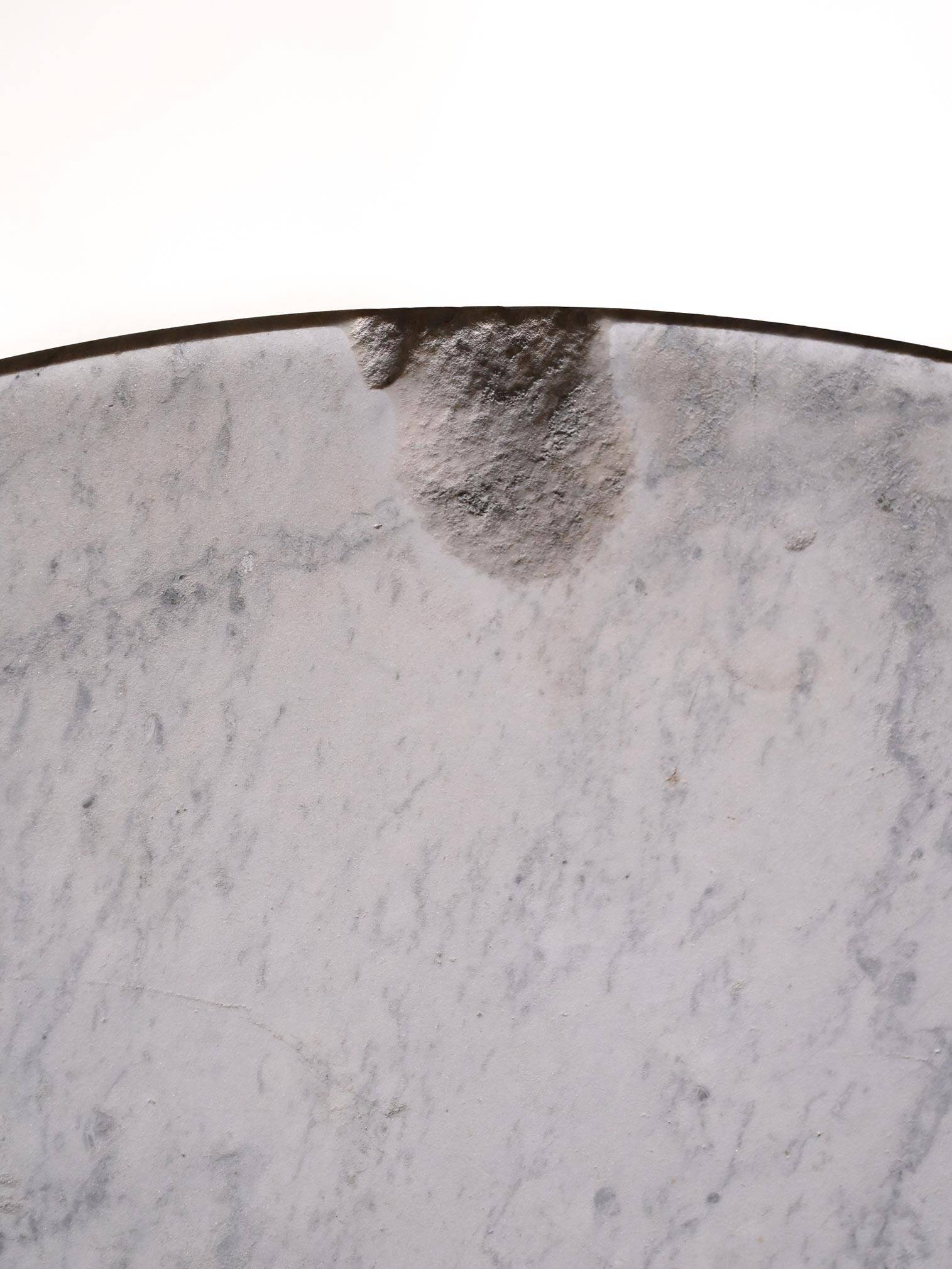 Marble and metal coffee table