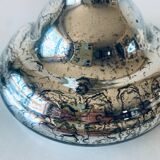 Eglomise glass candle holder