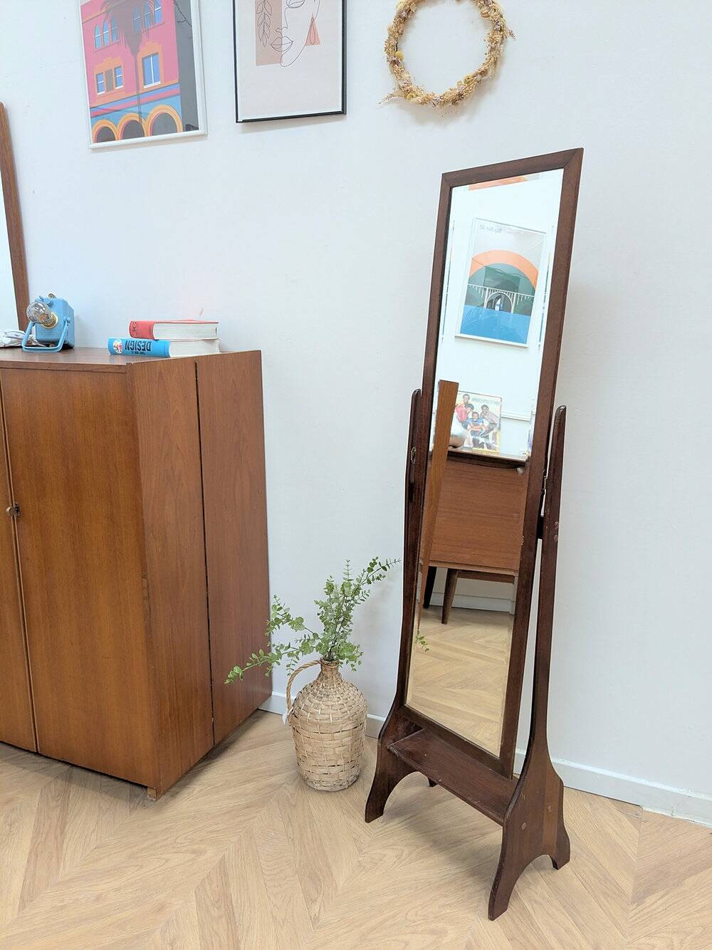 Vintage full-length mirror