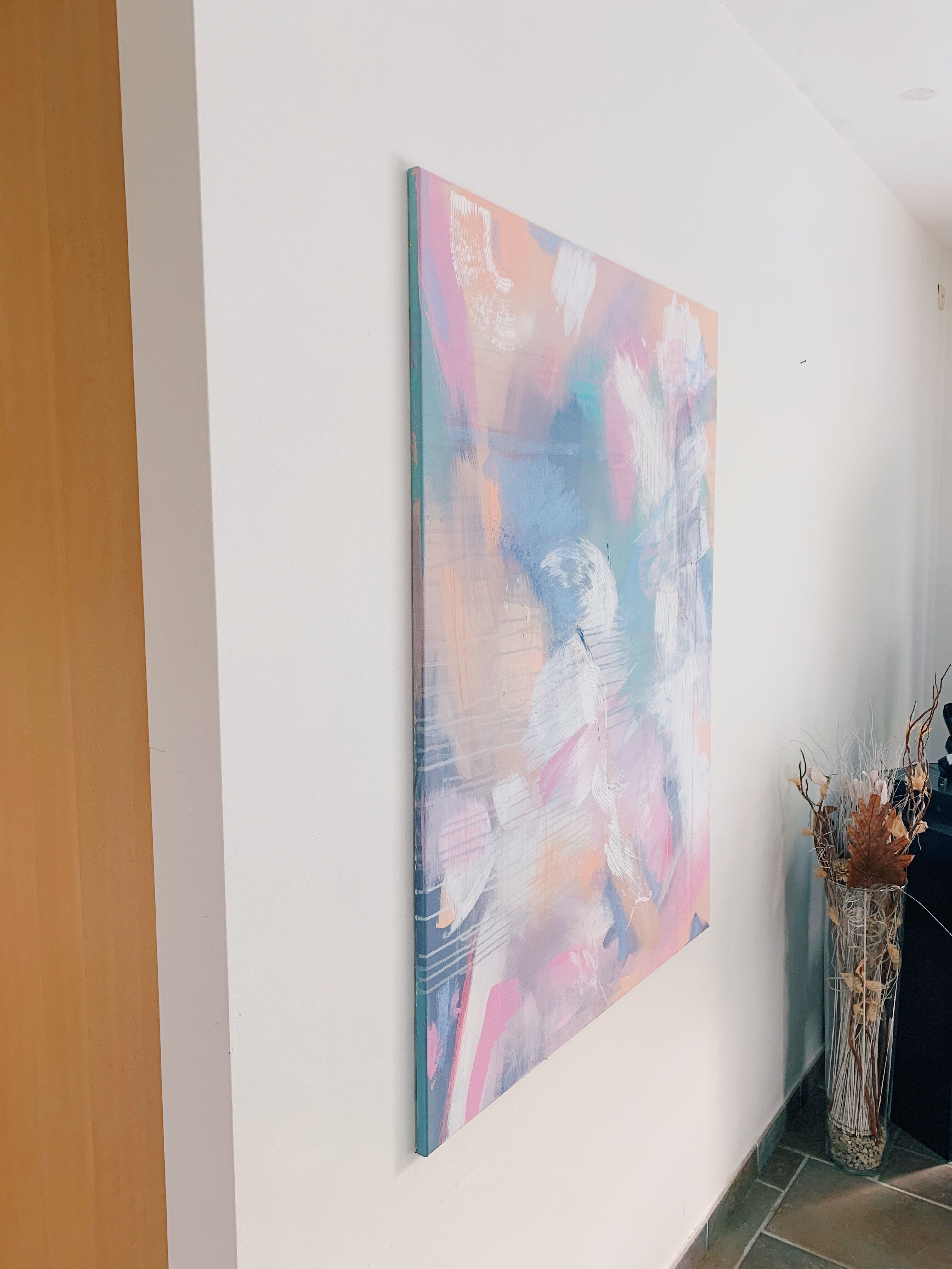 Canvas of modern abstract art, "Take on Me"