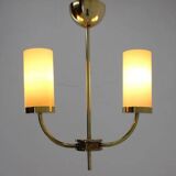 Brass Art Deco Bauhaus pendant / 1930s
