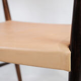 Armchair in Rosewood with Light Natural Leather Designed by Kurt Ol