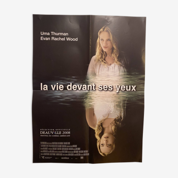 Affiche originale, la vie devant les yeux avec Uma Thurman