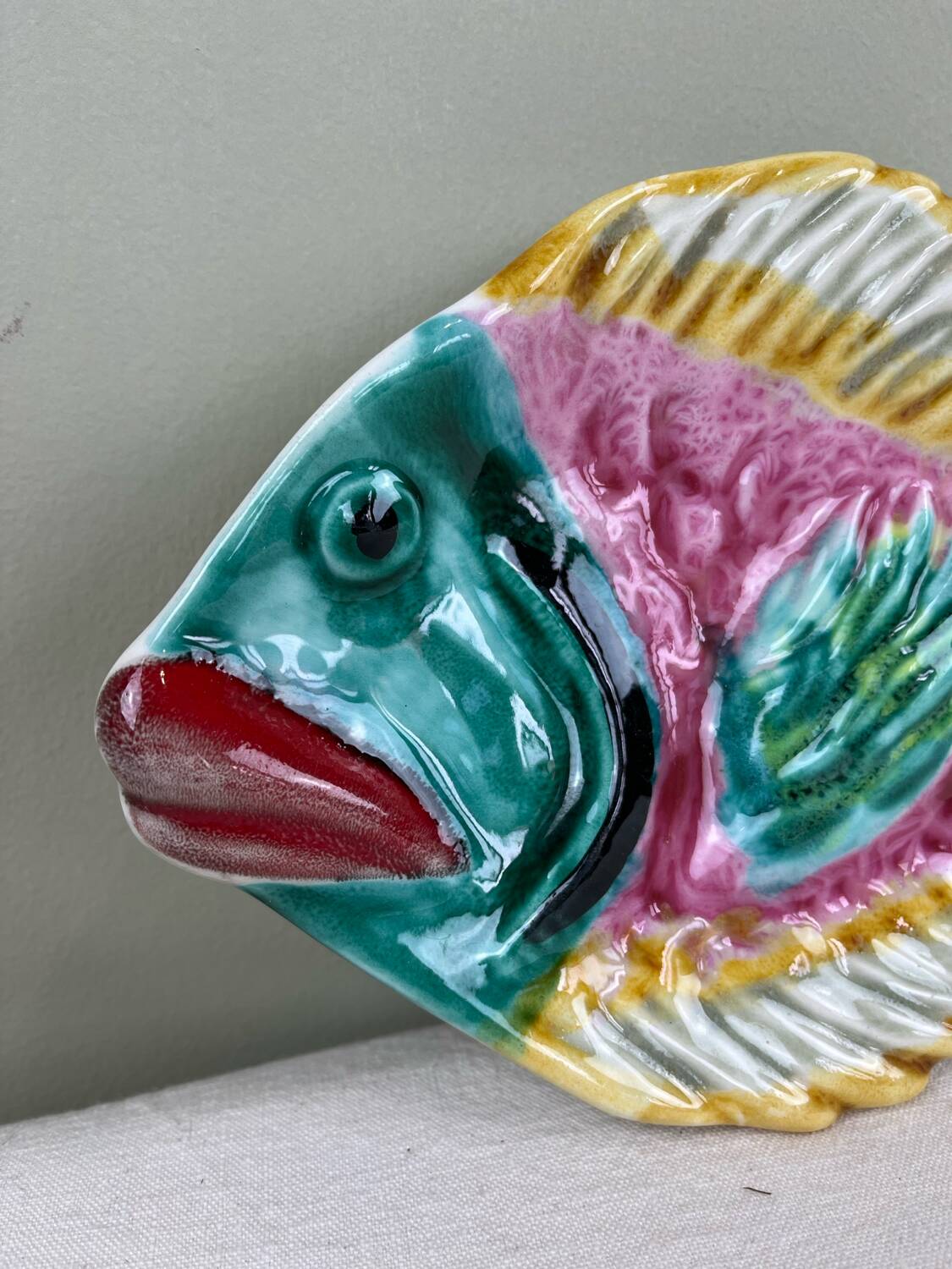 Fish-shaped trinket tray in Vallauris