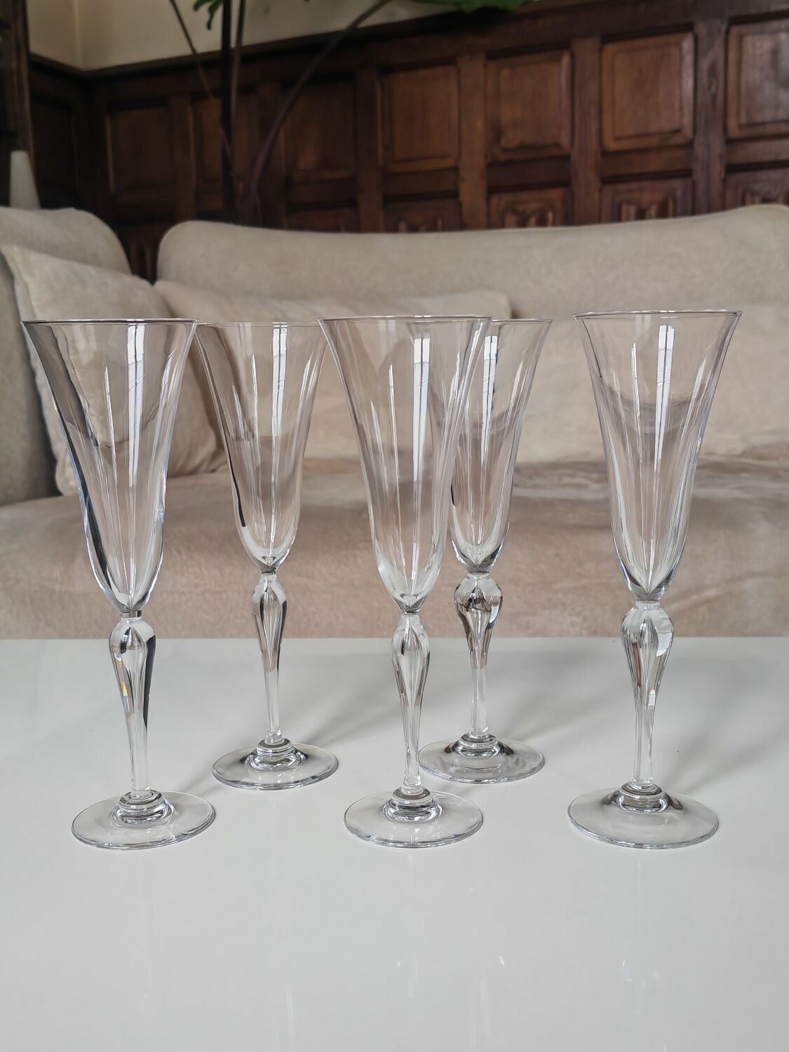 Crystal Champagne Flutes