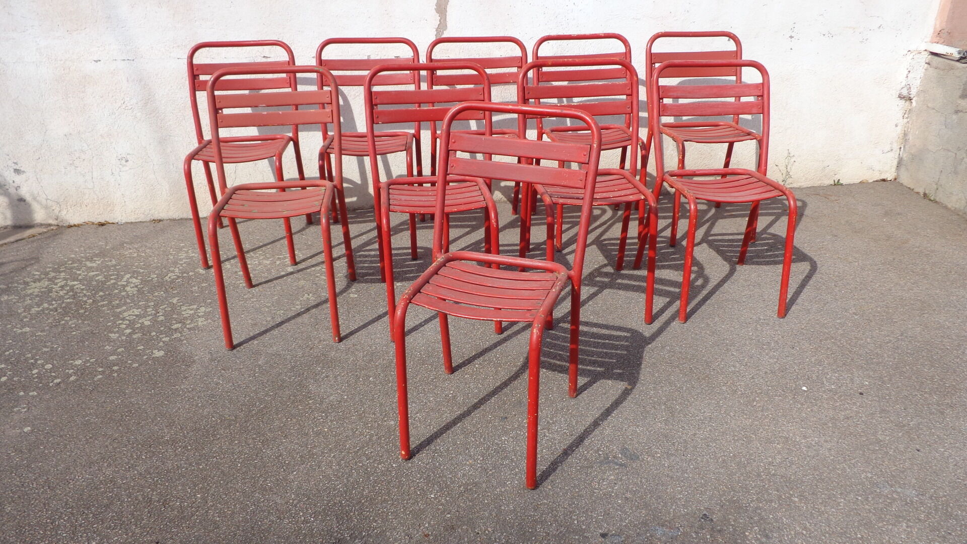 10 Tolix terrace chairs